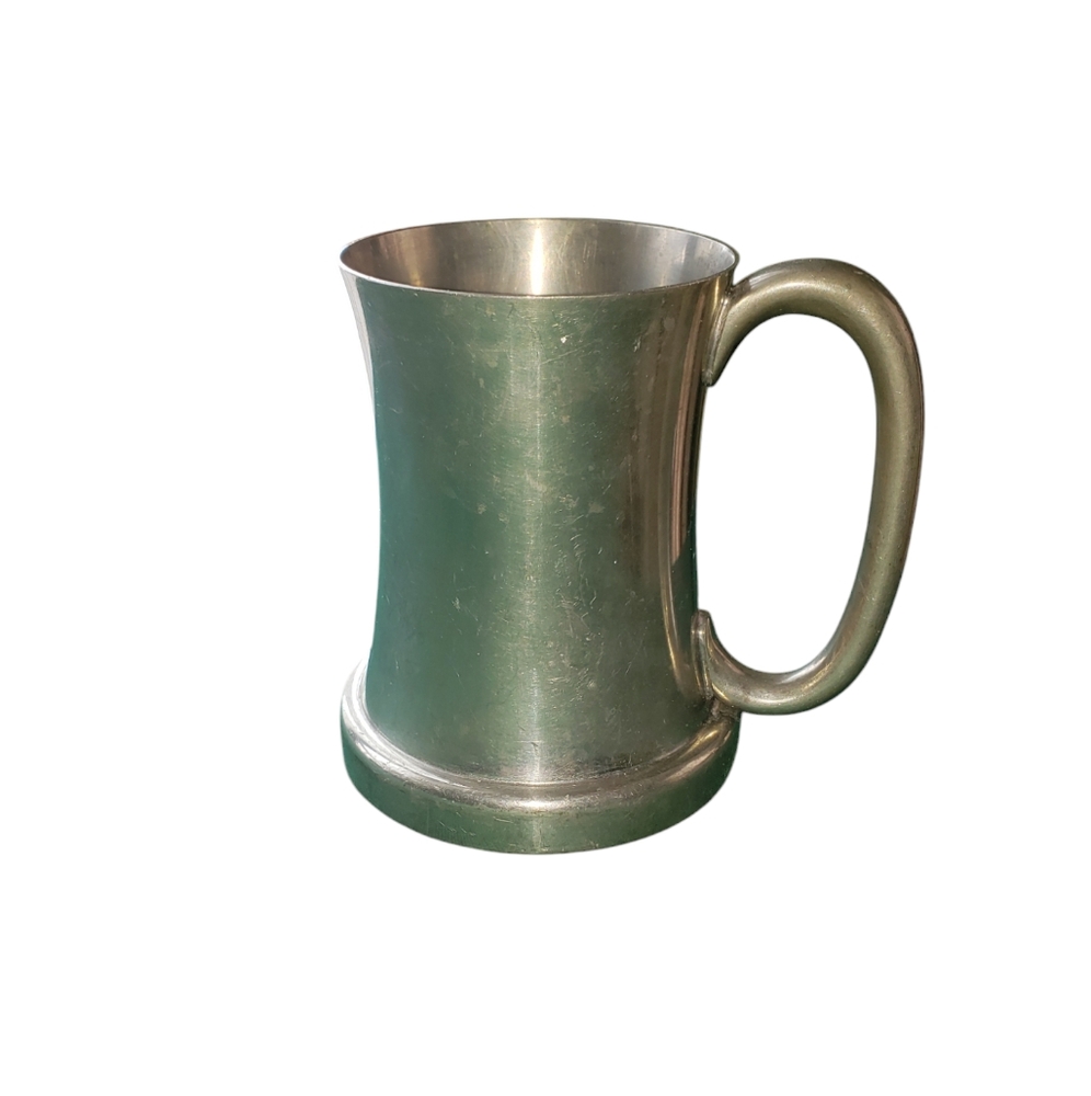 Abercrombie & Fitch Pewter Glass Bottom Stein Tanker England